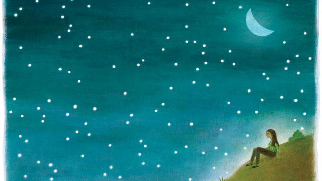 illustration starry night