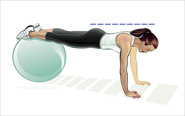 An illustration of a woman exercising