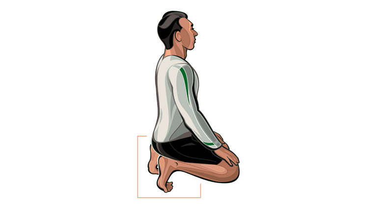 illustration bottom of foot stretch