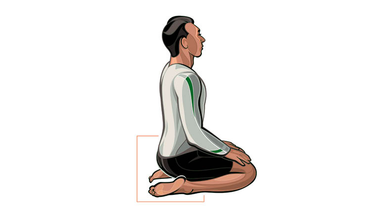 illustration top of foot stretch