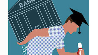 illio grad with bank on back