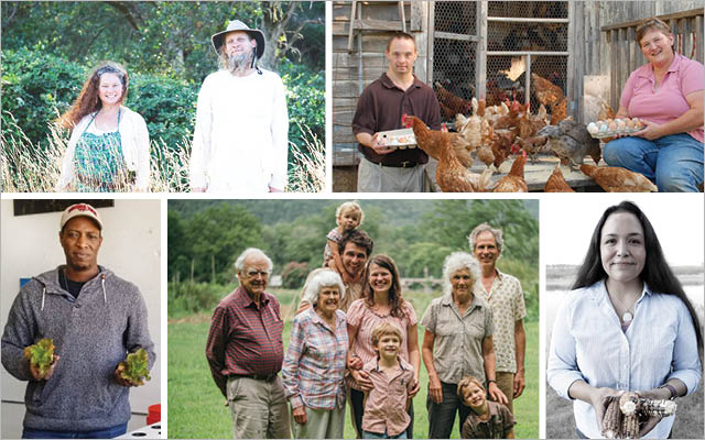 A collage of farmers across America