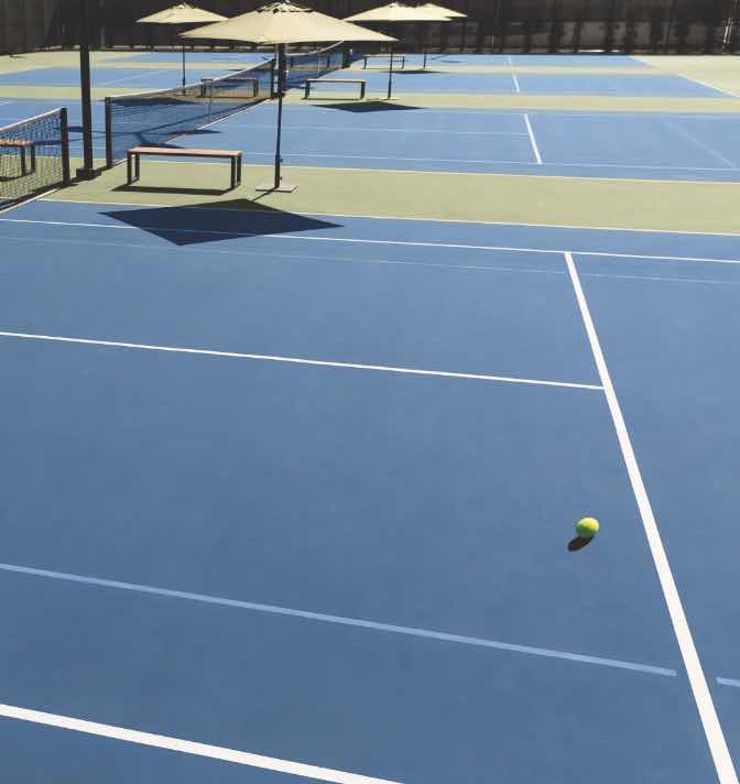 Tennis Court at Life Time