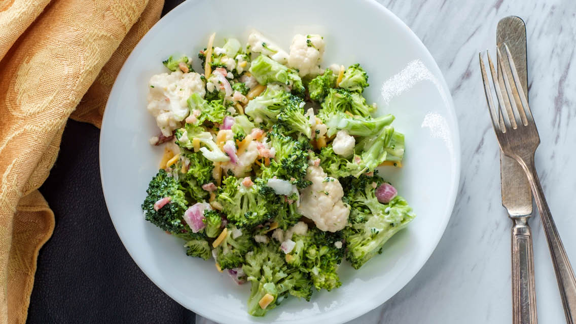 a broccoli salad