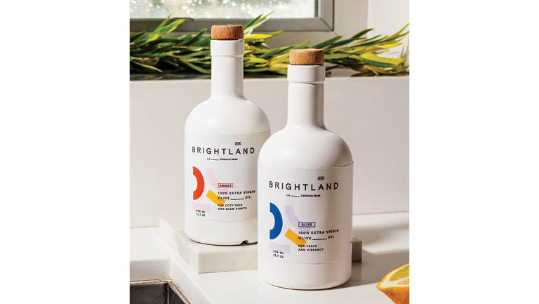 bottles of Brighland olive oil