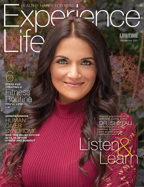 Experience Life September 2021 cover with Dr. Shefali
