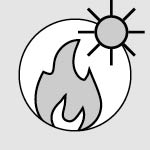 illustration flame and sun