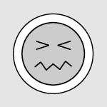 illustration puckered face emojii