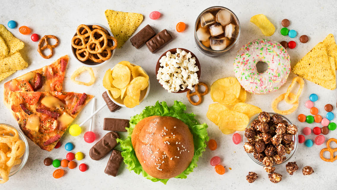 a variety of foods associated with food triggers
