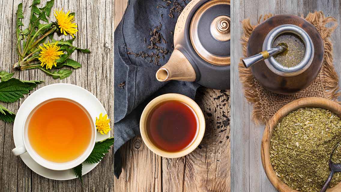 3 types of teas