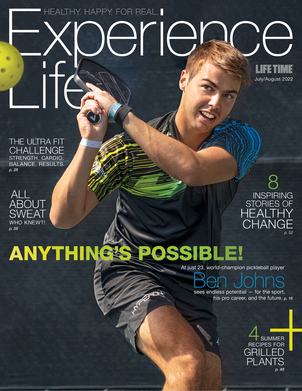 Ben John's on the cover of Experience Life magazine