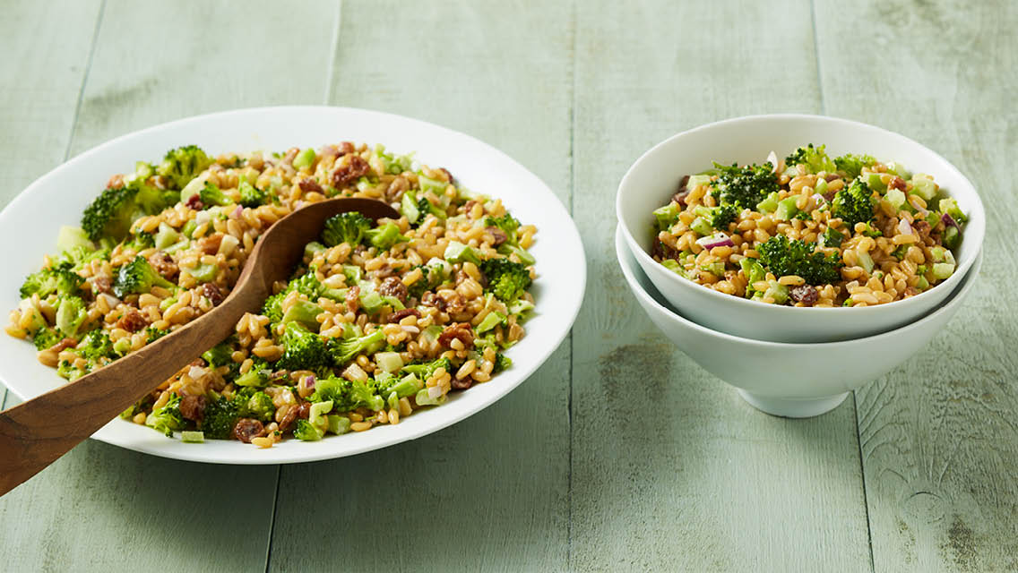 broccoli salad grain bowl