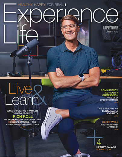 Rich Roll on the cover of Experience Life magazine October 2022