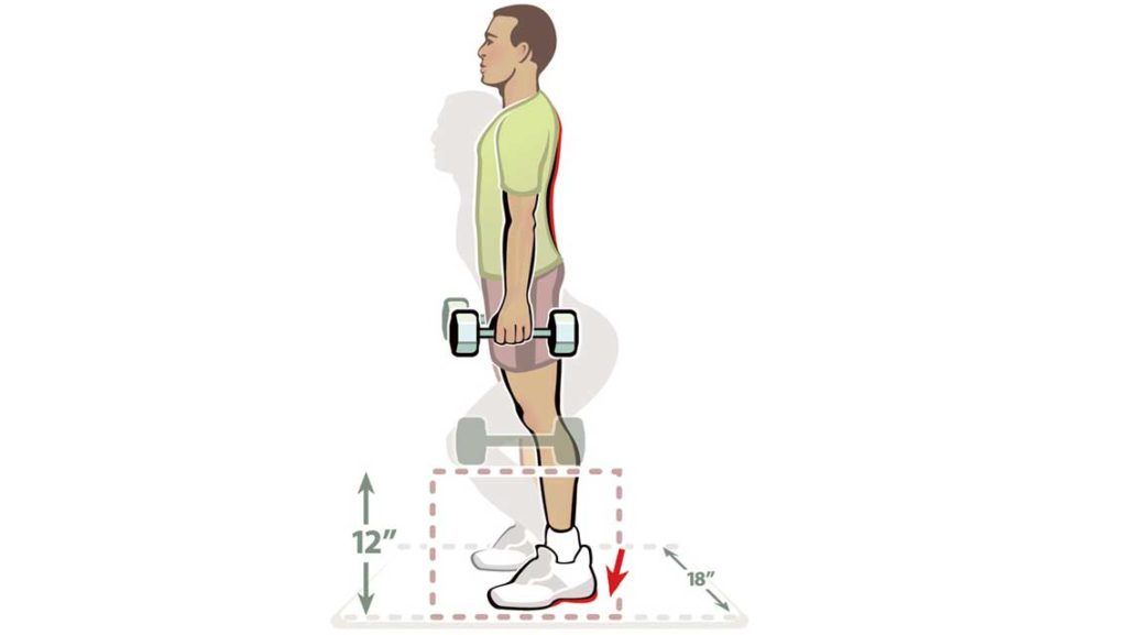 illustration of person performing limited range deadlifts