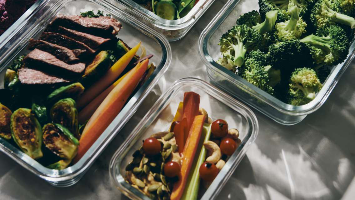 meal prepped meals