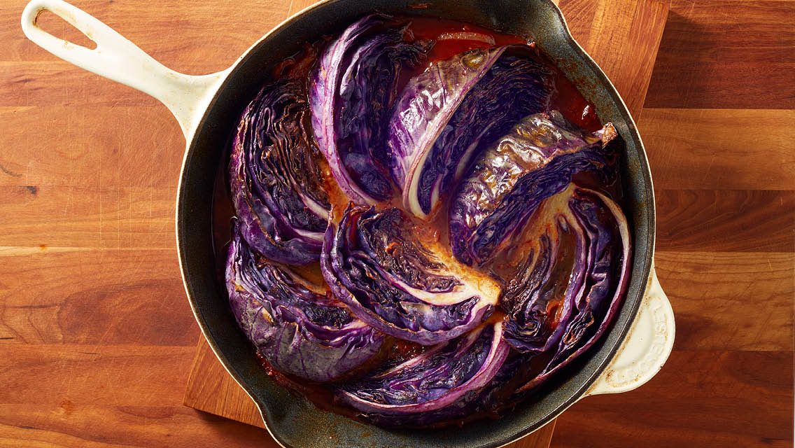 spicy braised cabbage