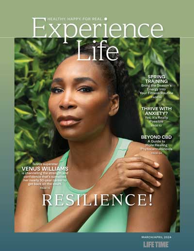 Venus Williams on the cover of Experience Life March April 2024