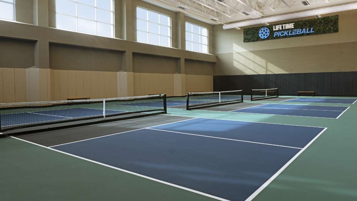 indoor pickleball courts at Middletown