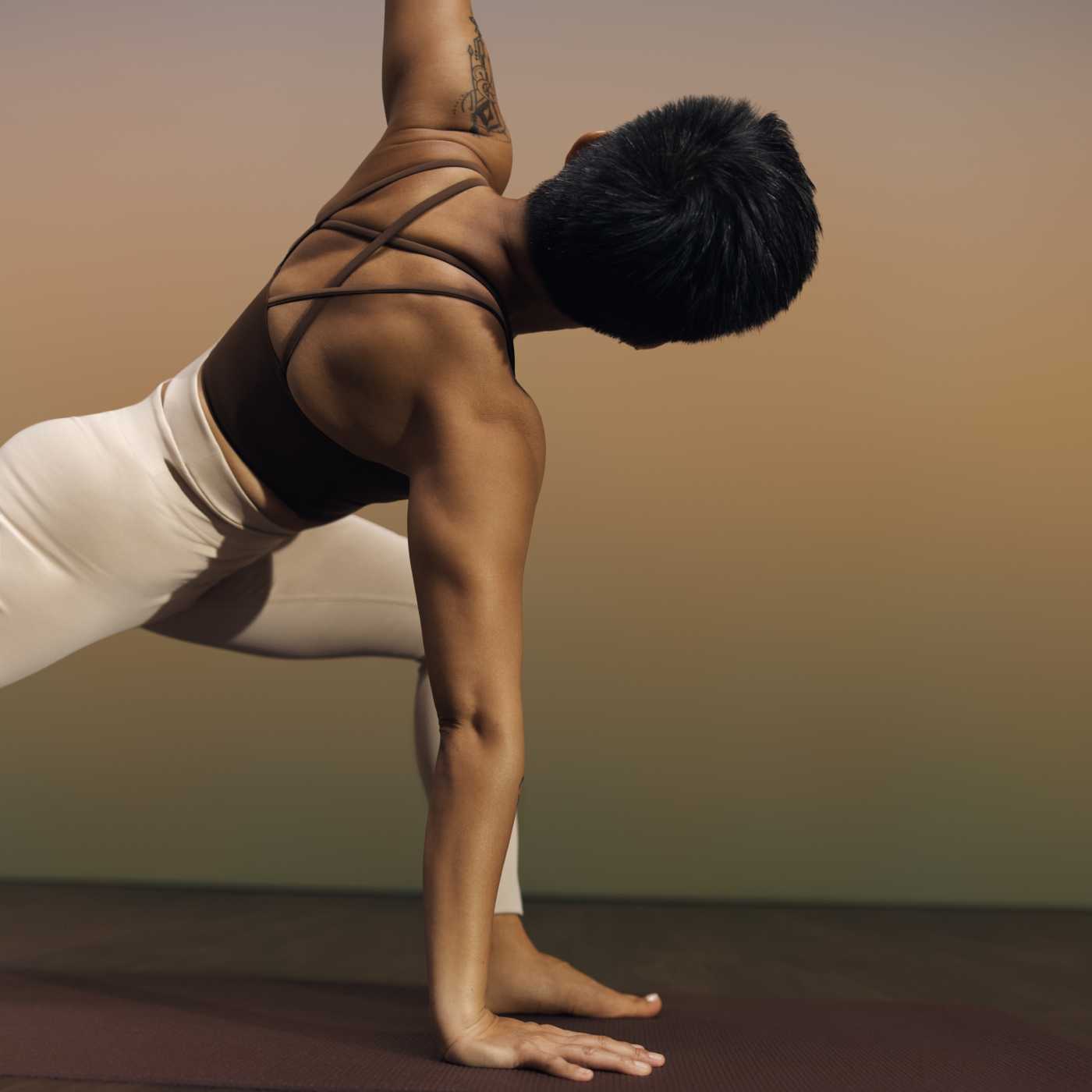 woman doing yoga pose