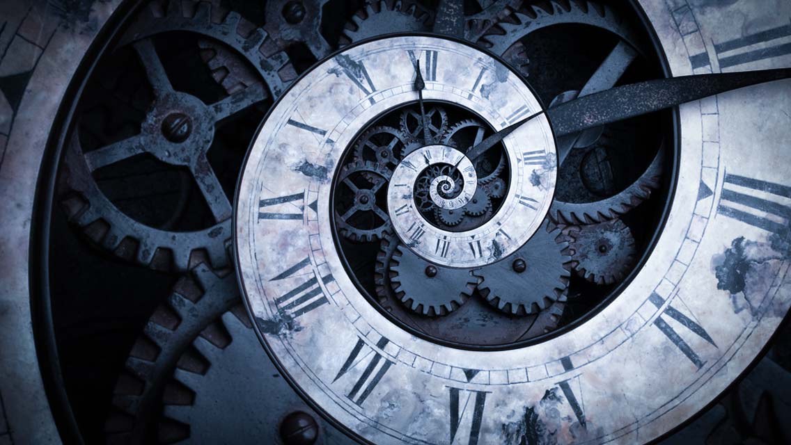 clock cogs spiraling