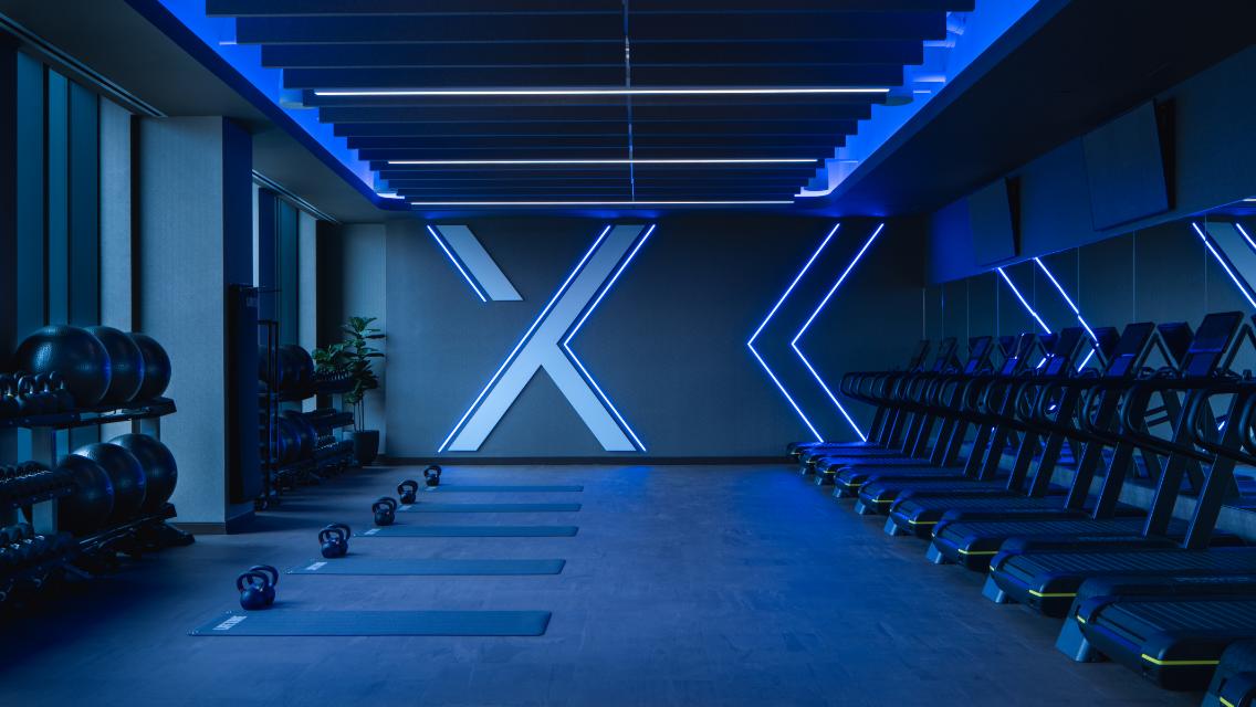 gtx studio with blue lighting