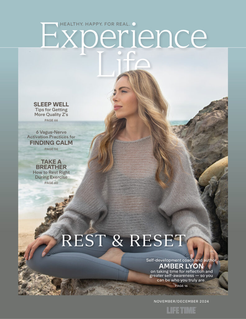 Amber Lyon on the cover of Experience Life magazine.