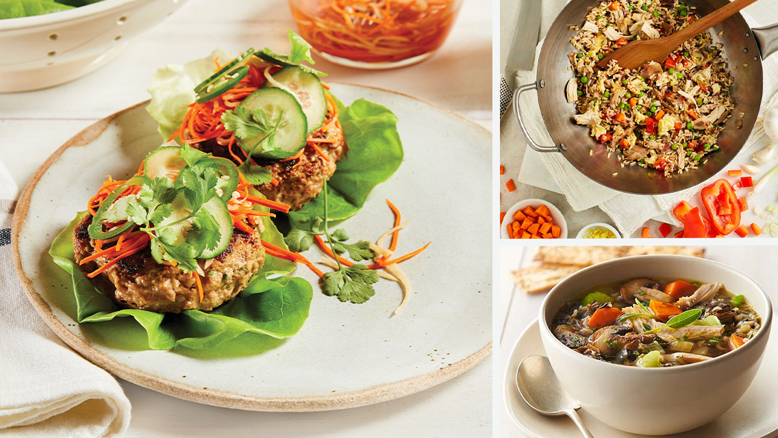 a collection of recipes made with turkey