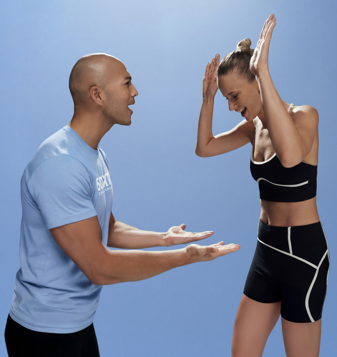 two people giving high fives