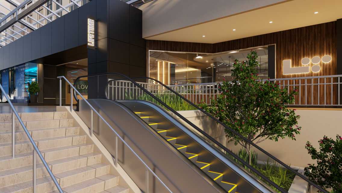 Life Time Prudential Center stairs