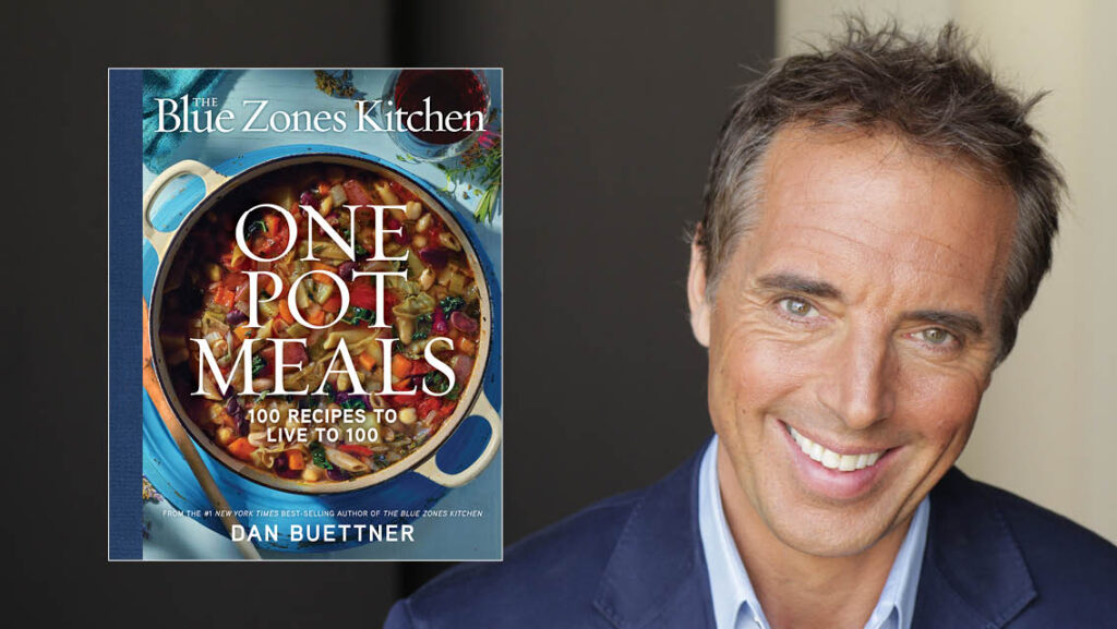 One Pot Meals and headshot of Dan Buettner