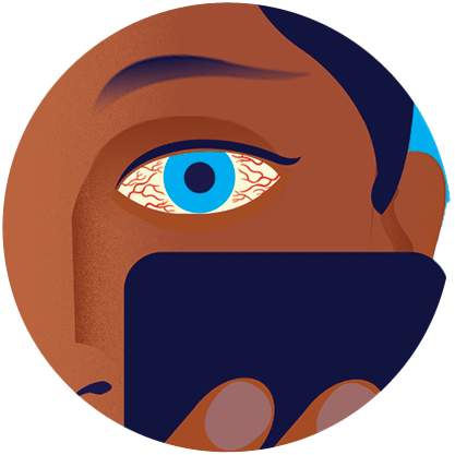 illustration eye strain