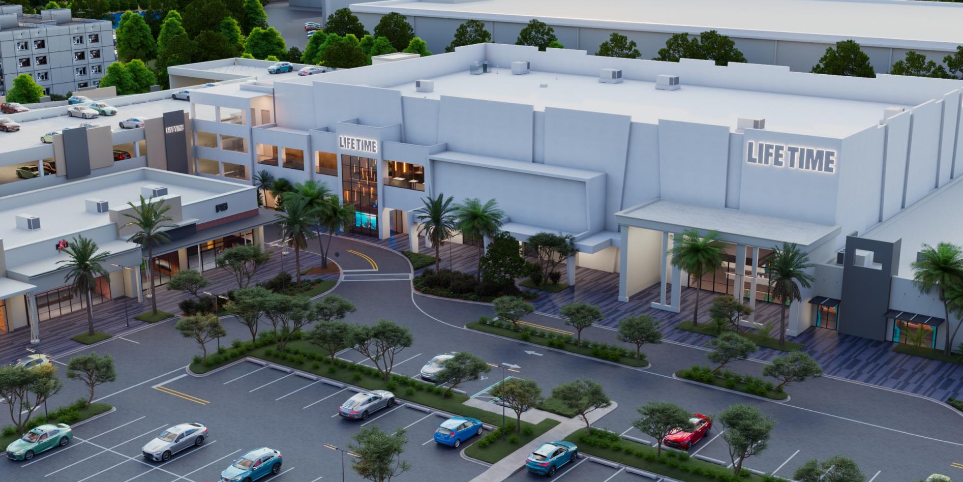 the exterior of life time west boca