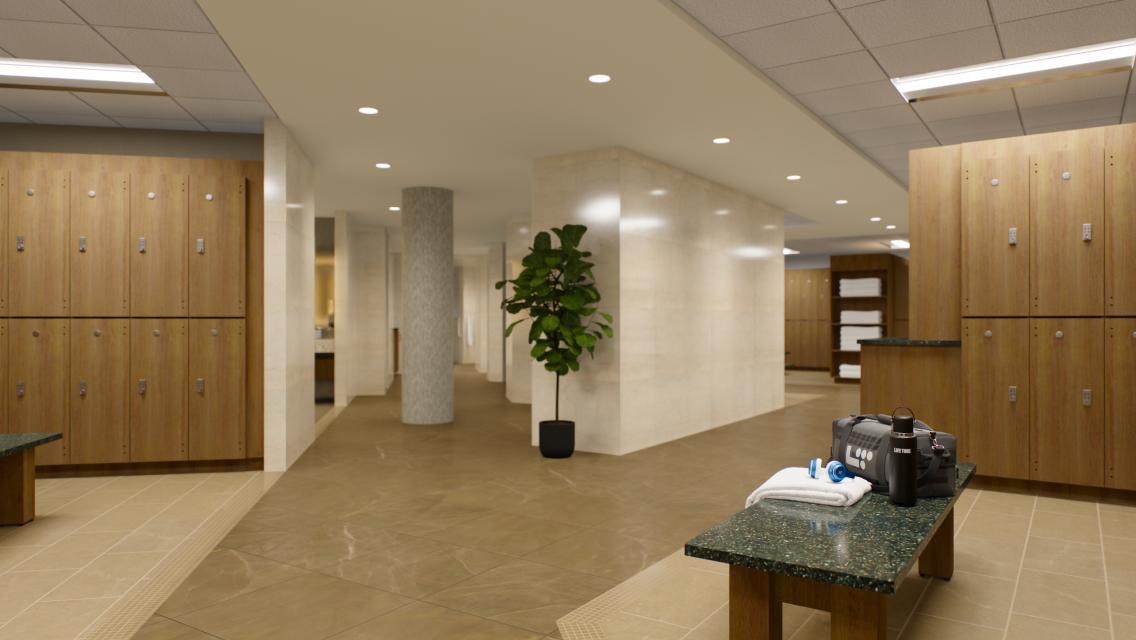 locker room at life time north shore