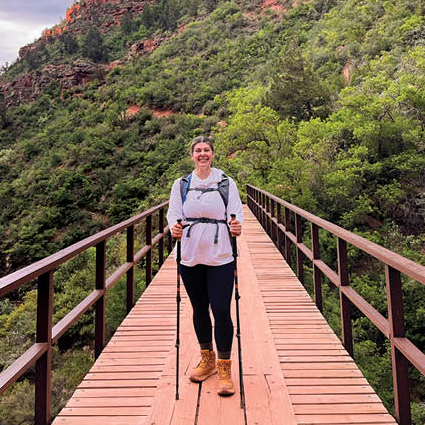 Maggie at base of Grand Canyon