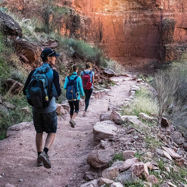 people hiking Grand Canyon