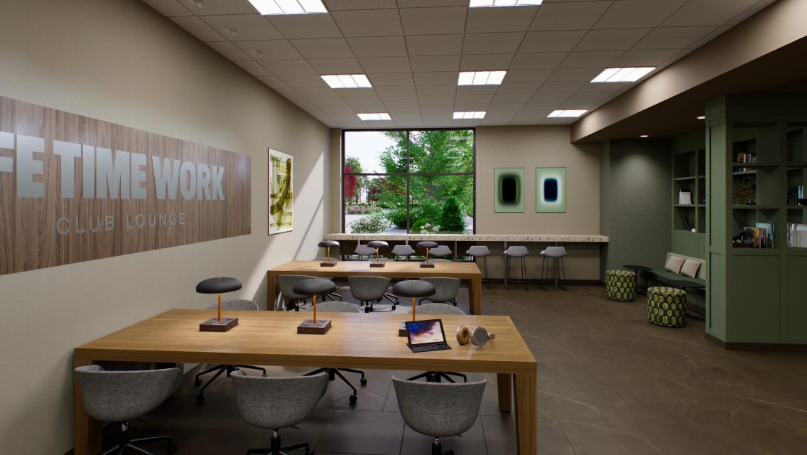 life time work club lounge at life time alston town center