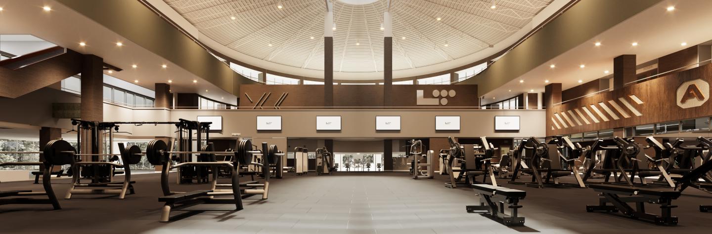 interior life time workout floor