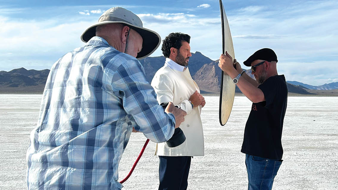 Brian Mazza during his cover shoot