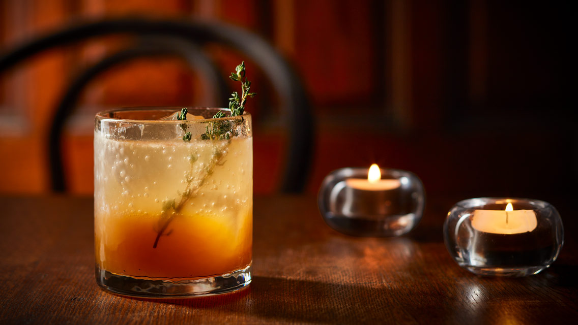 Clemen-thyme Pomegranate Smash