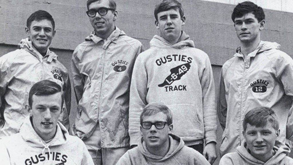 Pete and his Gusties track teammates