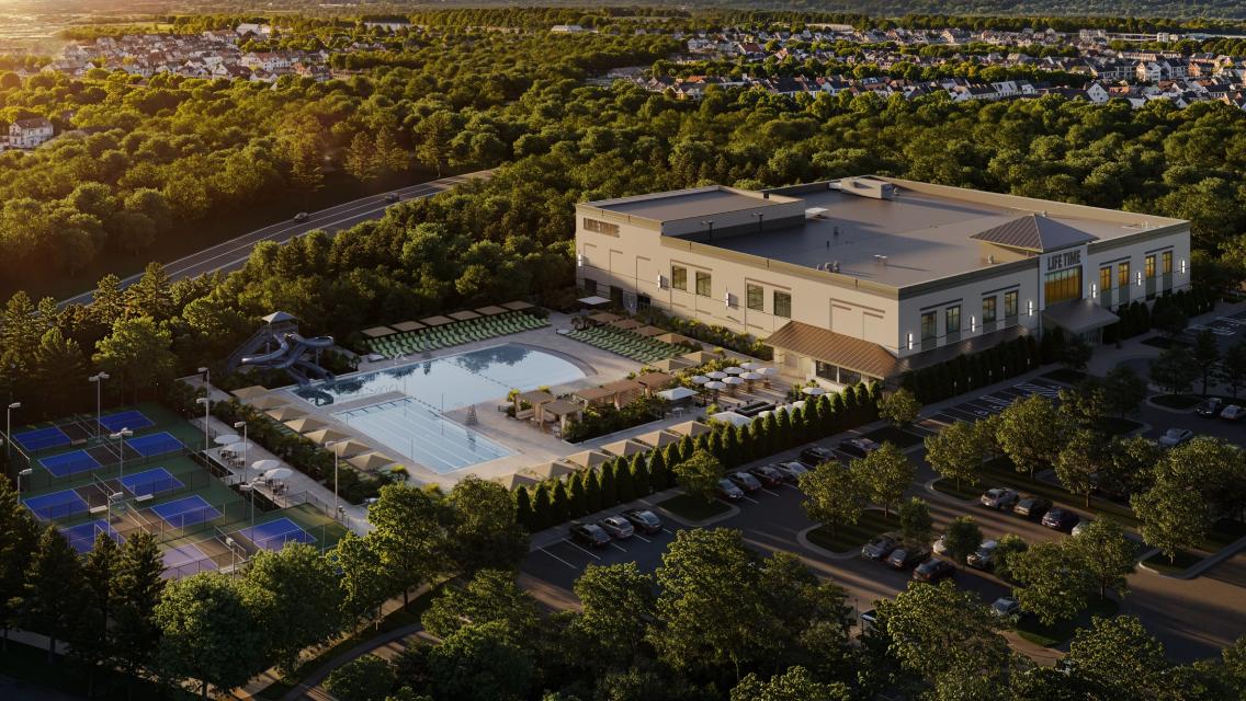 exterior of life time club