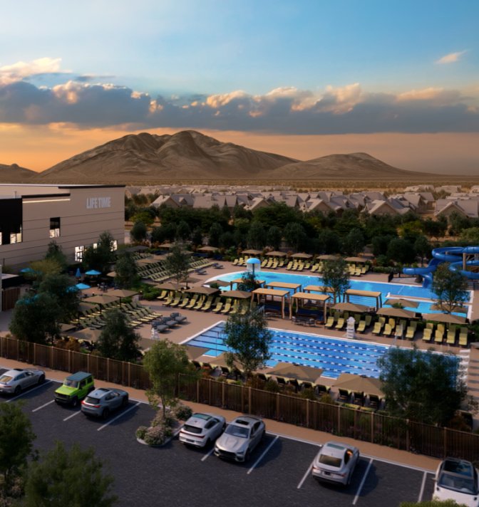 exterior of life time club arizone