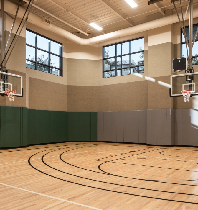 indoor life time basketball court