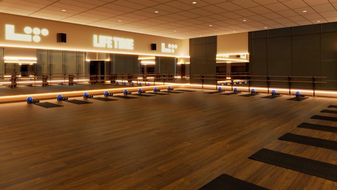 yoga studio at life time brea
