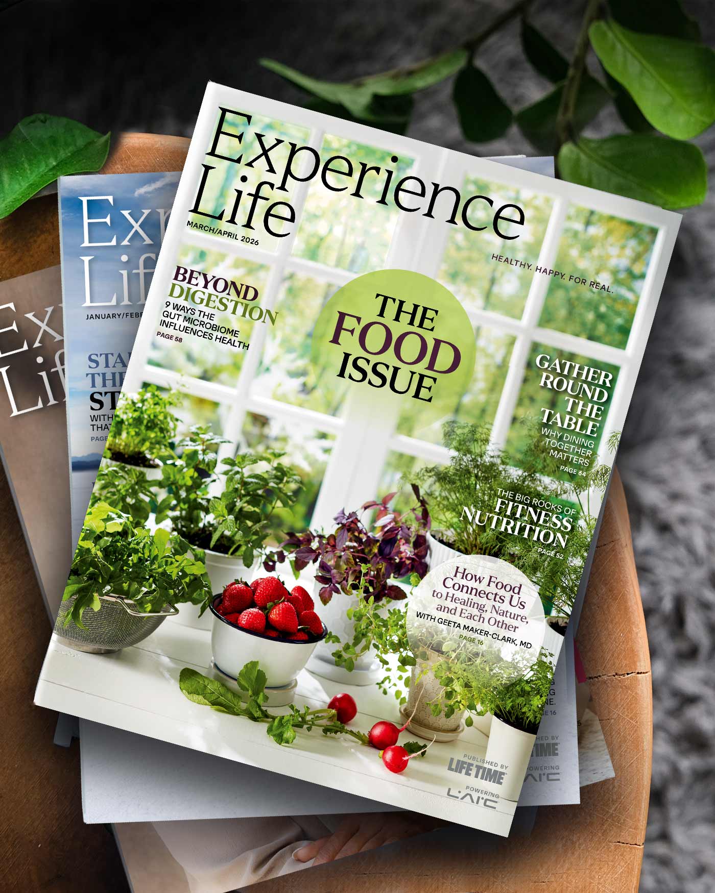stack of Experience Life covers