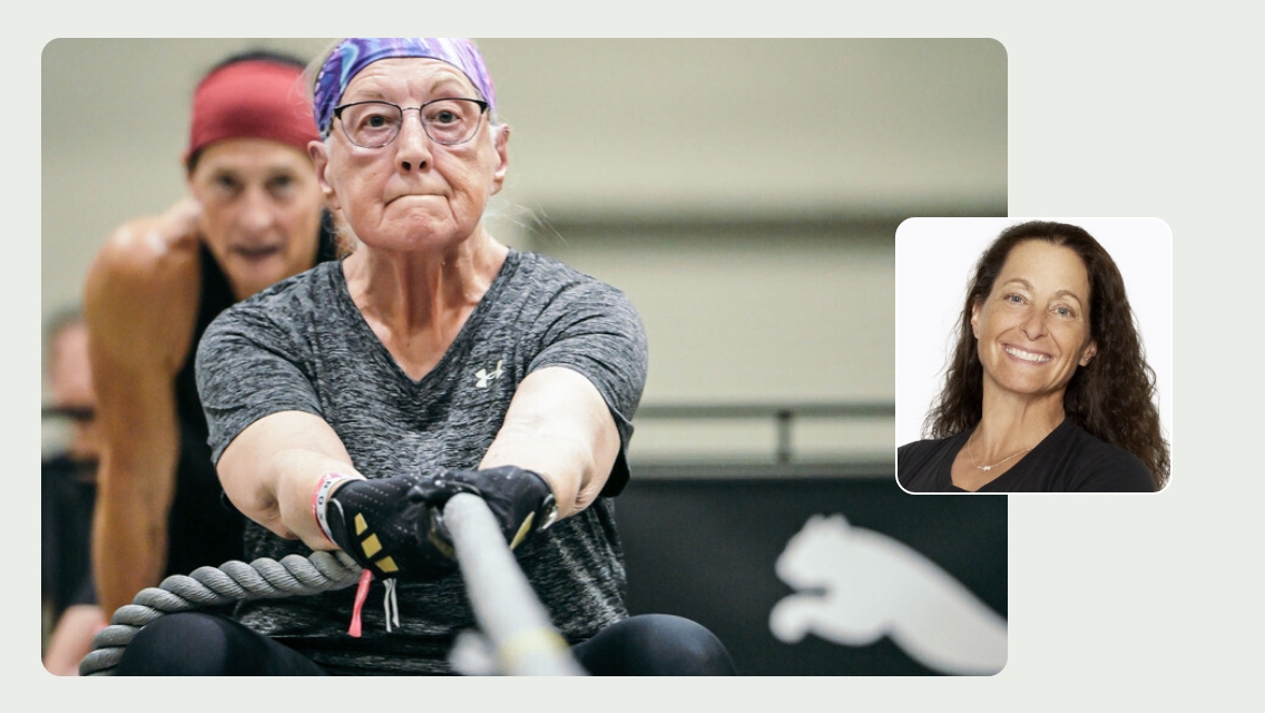 woman doing a fitness competition