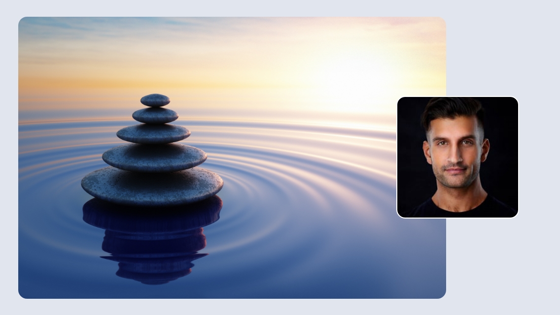 rocks stacked on top of each other in the water