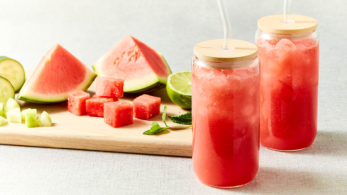 watermelon cucumber cooler