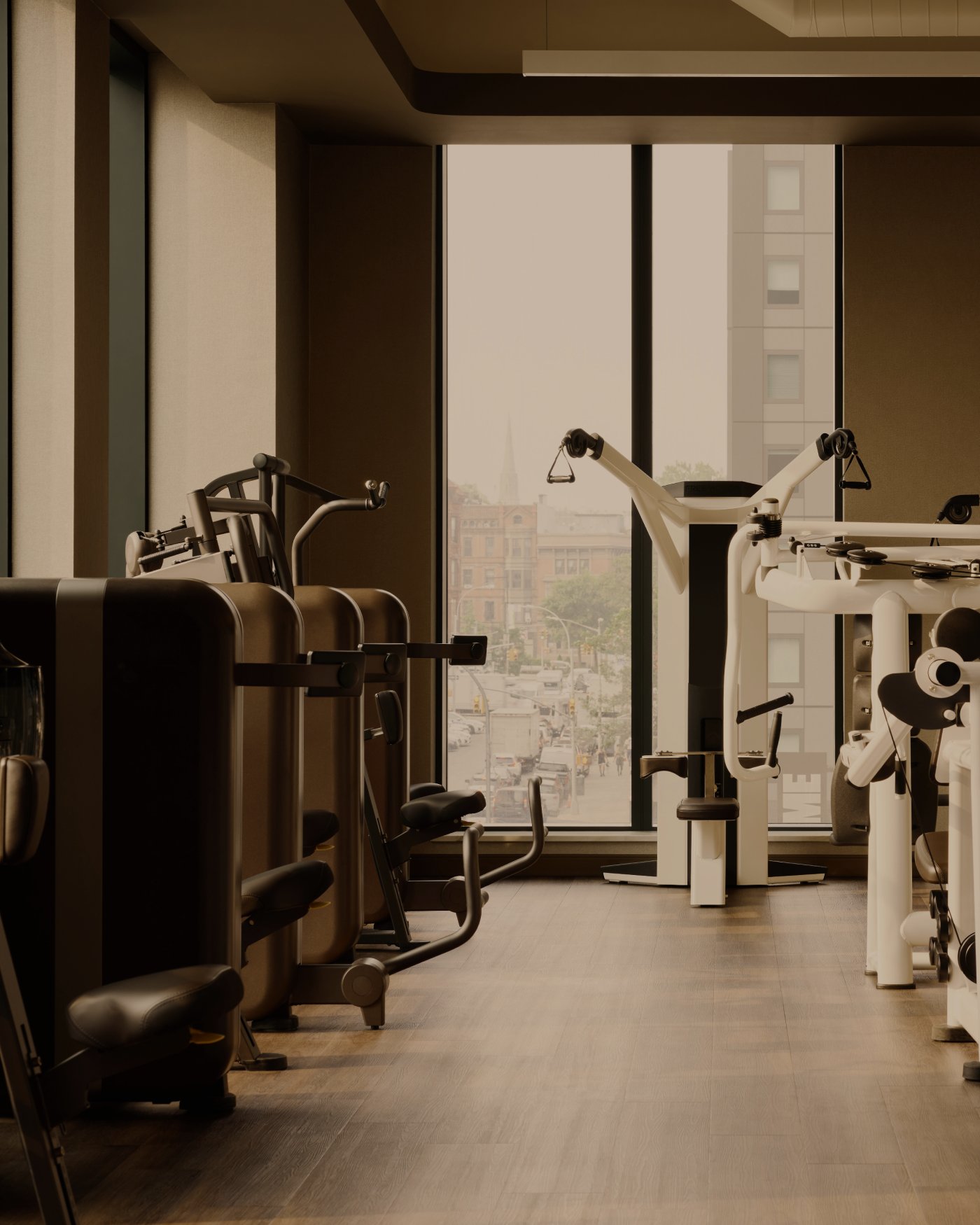 A section of the workout floor at Life Time.