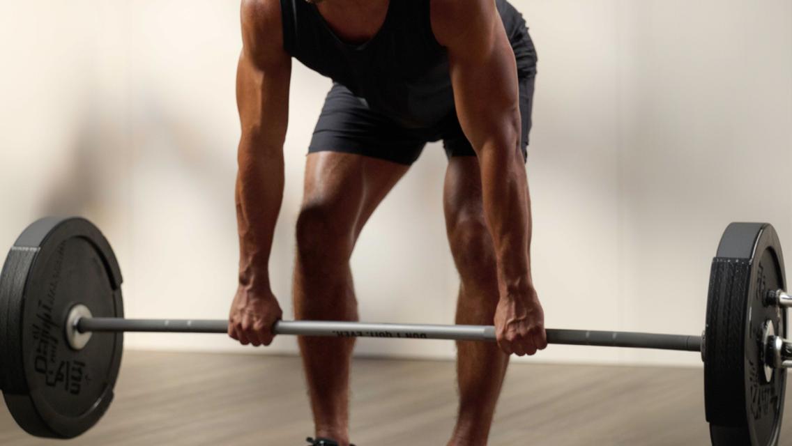 man with weights